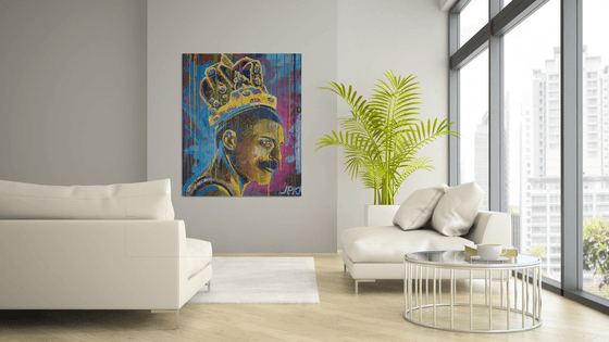 Freddie Mercury Acrylic on canvas 120x100 Painting