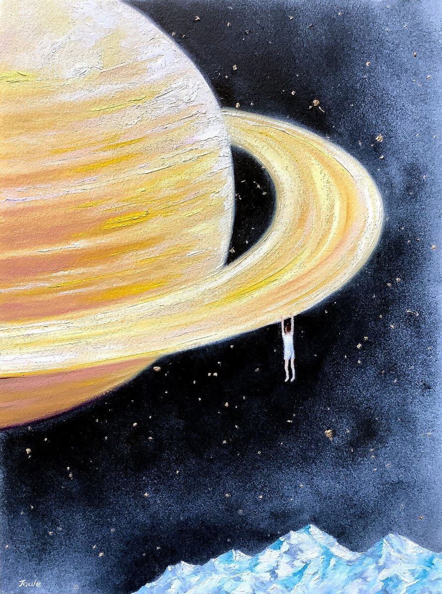 Surrealistic Landscape Oil Painting By Joule Kim, 9 X 12", Azura Dreams, Original Artwork