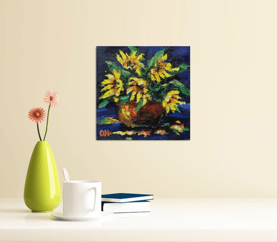 Evening Sunflowers (Miniature)