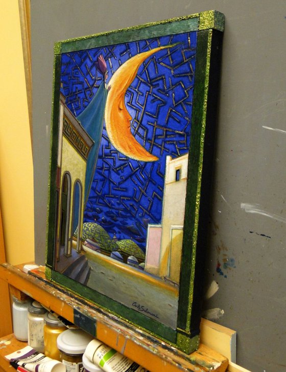 MOON OF THE LABYRINTHS - (FRAMED)
