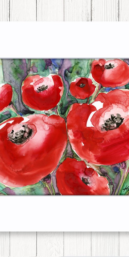 Poppy Poetry 4 by Kathy Morton Stanion