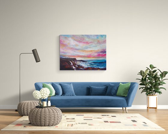 New Dawn II - large seascape, skyscape