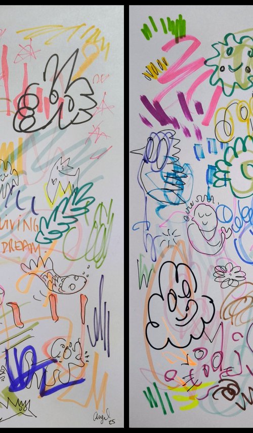 2 DRAWINGS by Angel Rivas