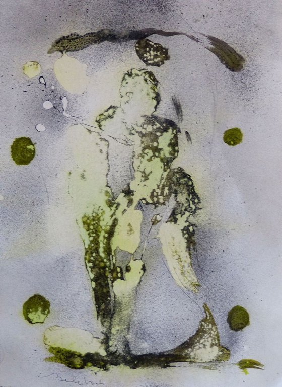 Ecce Homo 10 , Acrylic on paper 29x42 cm