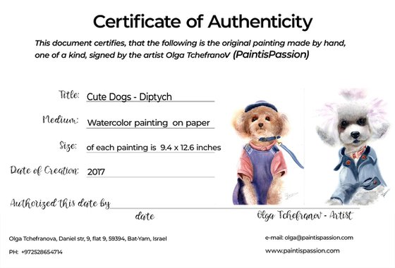 Cute Dogs Diptych