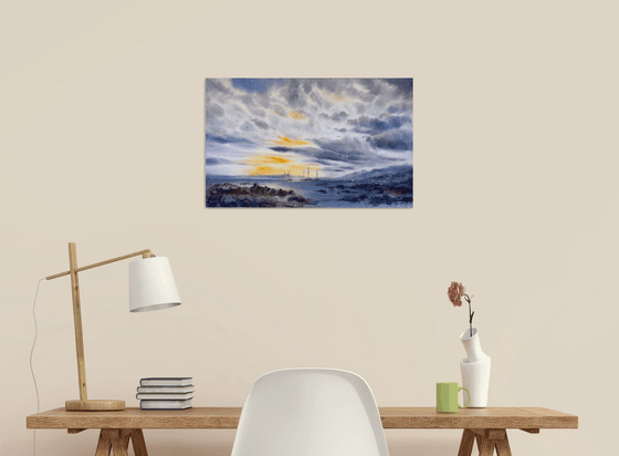 Sunset on the sea #12