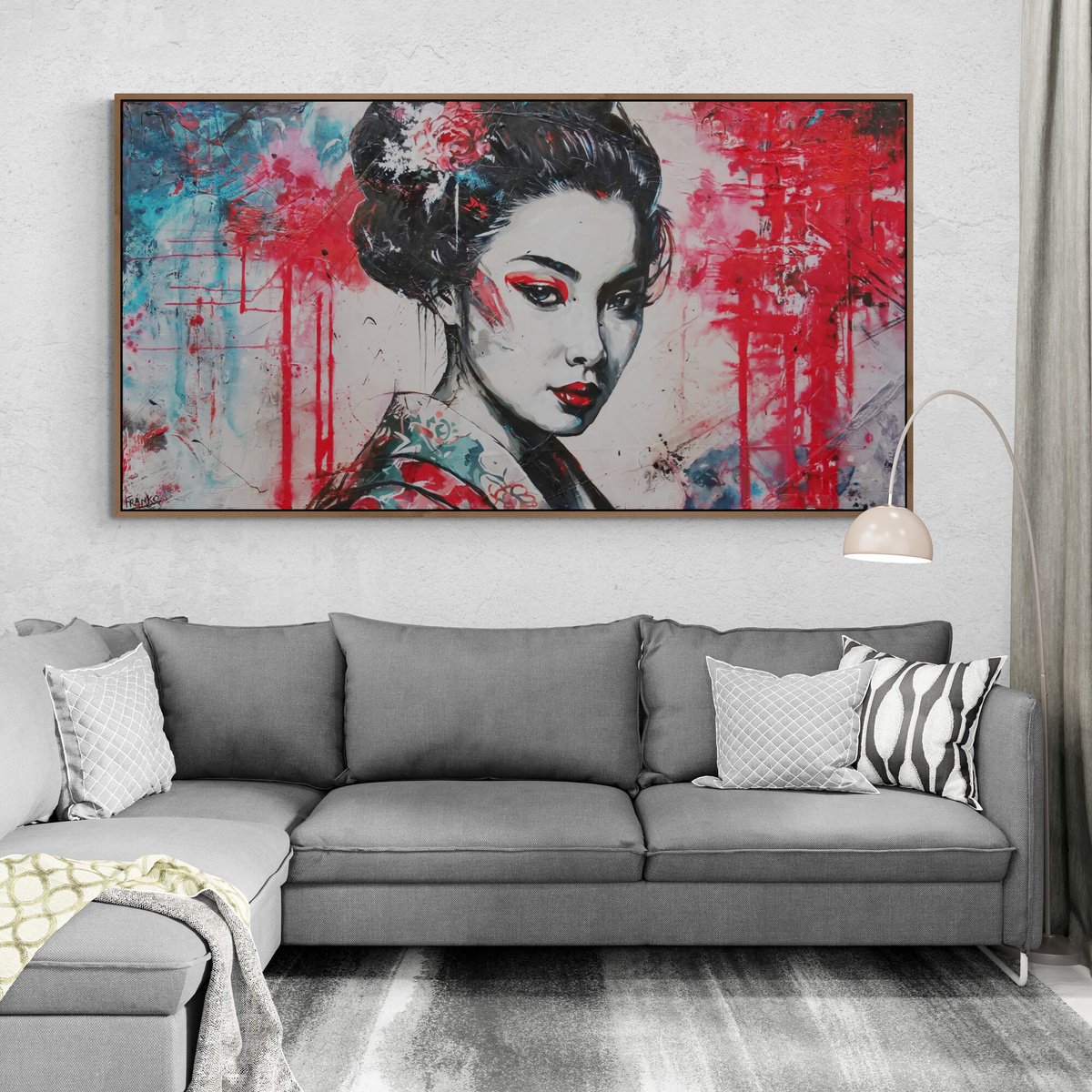 Akari Acrylic painting by Franko | Artfinder