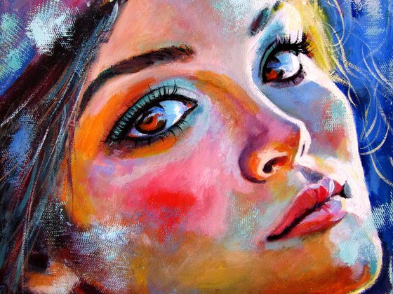 Girl with brown eyes II