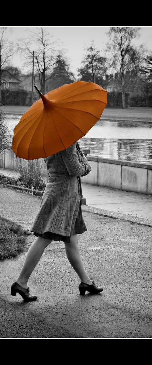 Girl with the Red Umbrella by Martin  Fry