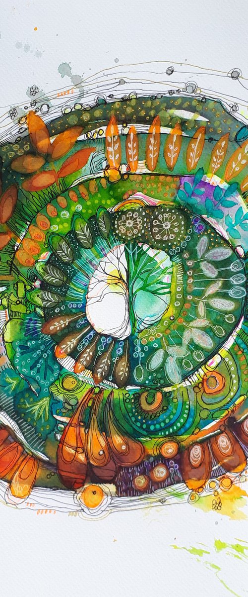 Mandala 9.- Growth-rings by Simon Tünde