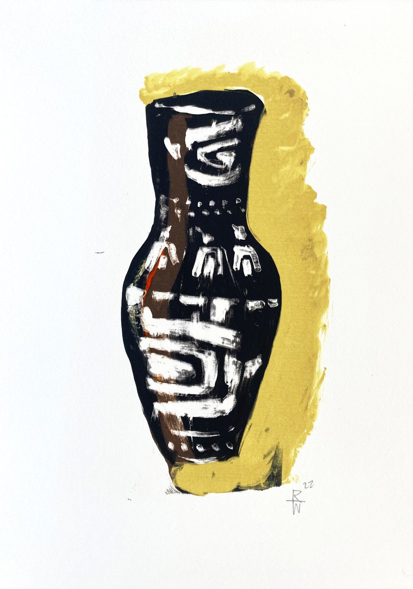 Sparrow Vase (Yellow) by Rachel Williams