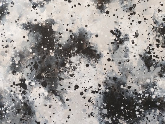 Modern J. Pollock style acrylic by M.Y.