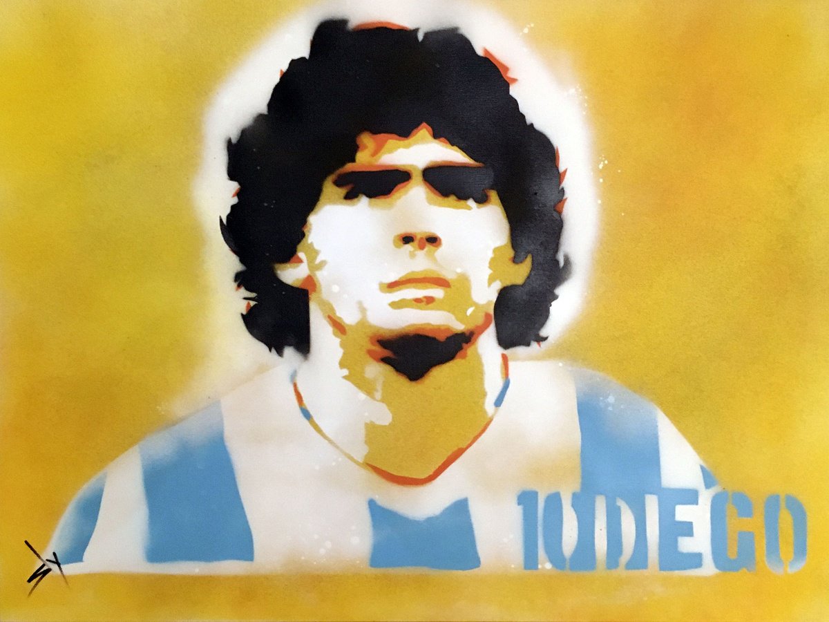 Urban And Pop Painting , Diego (On A Box Canvas). By Juan Sly, 30 X 23, Artwork For Sale On Artfinder