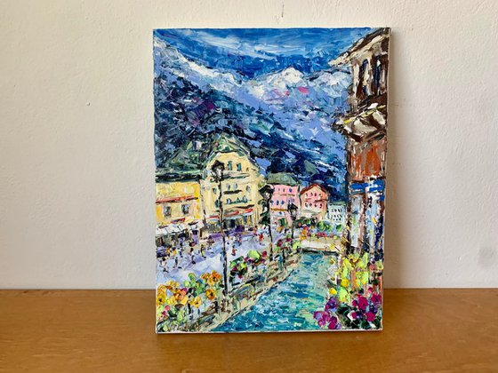 Chamonix town in France