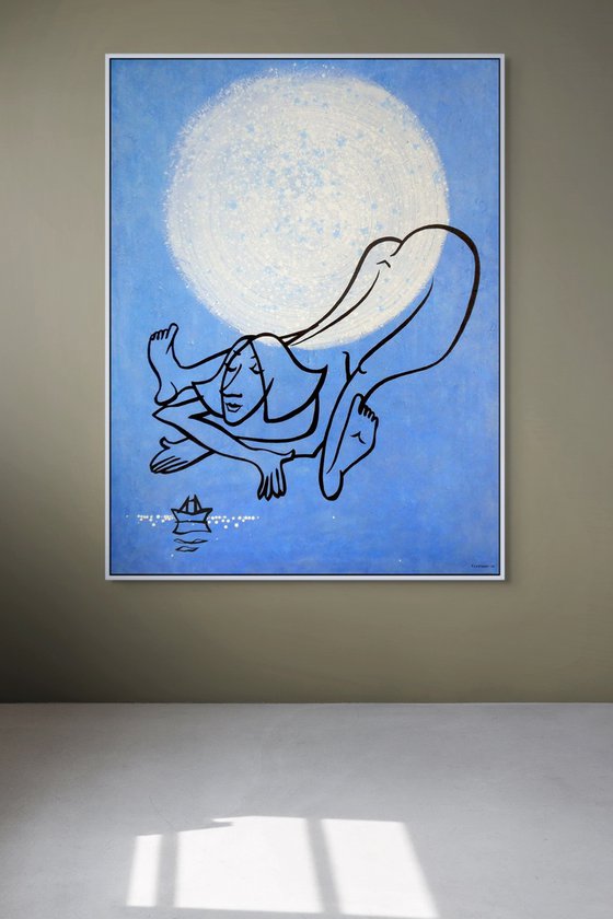 Haiku Under an Acrylic Moon