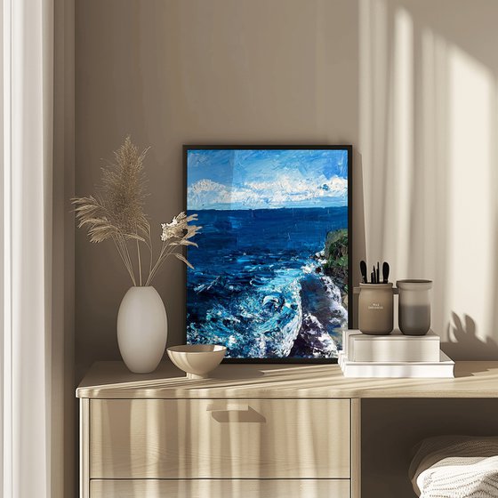 Bali Ocean Oil Painting