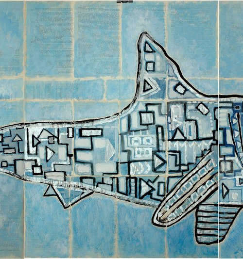 Shark.(triptych) by Marat Cherny