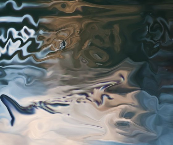 abstract sunset reflections