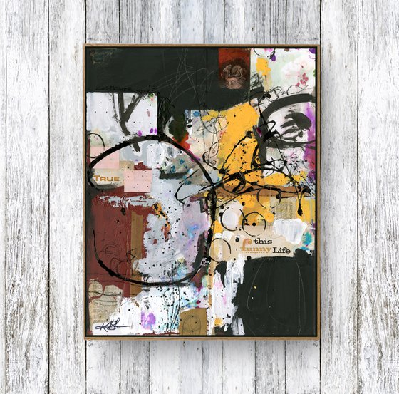 This Funny Life - Abstract Painting  by Kathy Morton Stanion