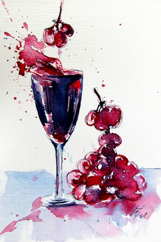 Wine and grapes