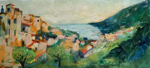Positano seascape by Olga Pascari