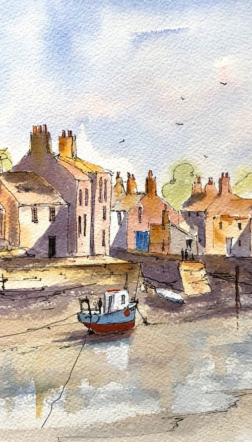 Staithes in Yorkshire by Brian Tucker