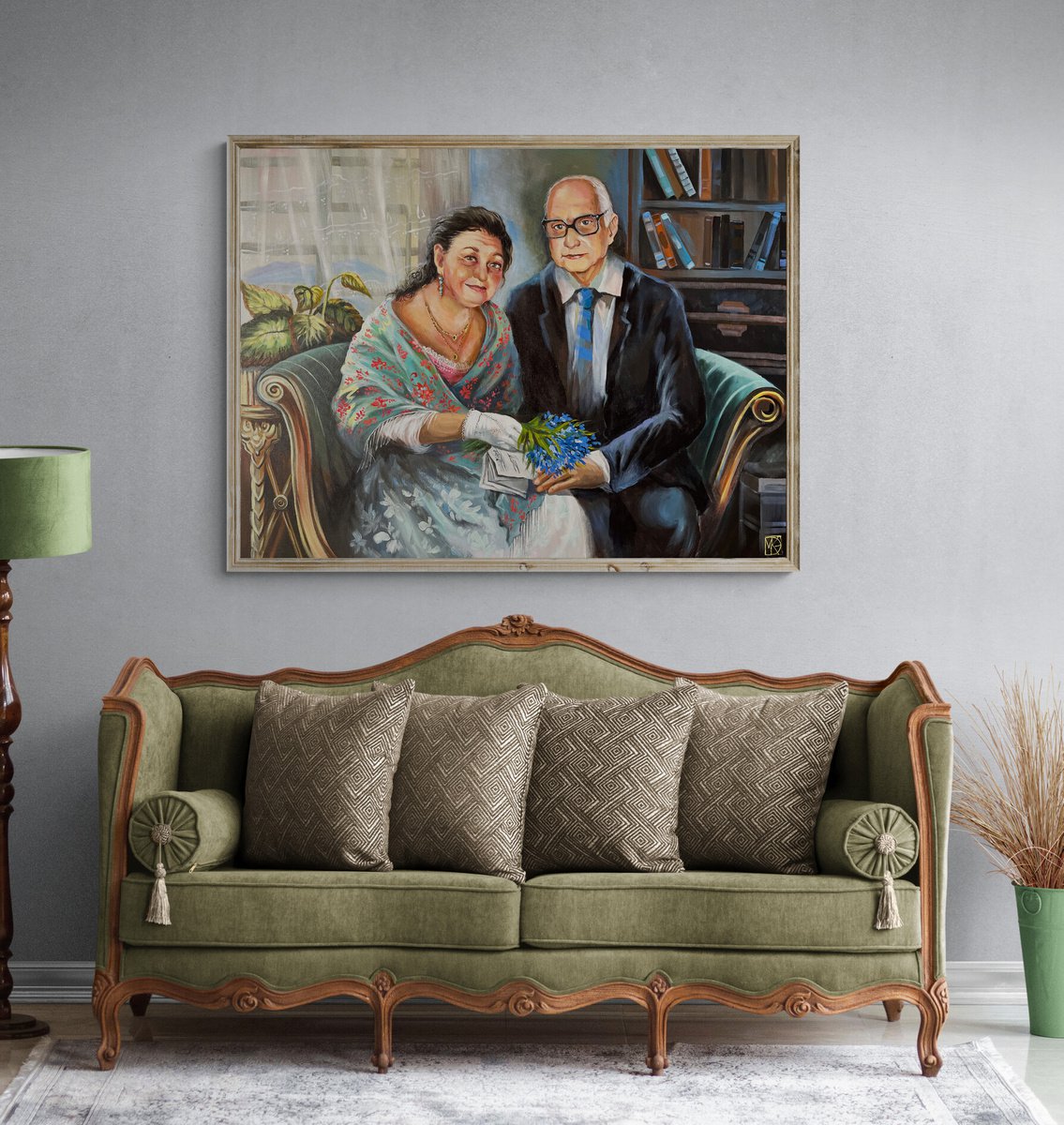 Married couple (portrait commission from a photo) by Maria Kireev