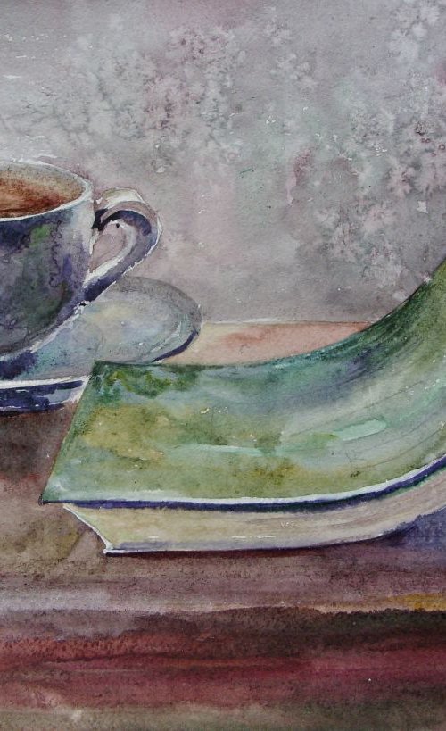 Сoffee and book by Liubov Ponomarova
