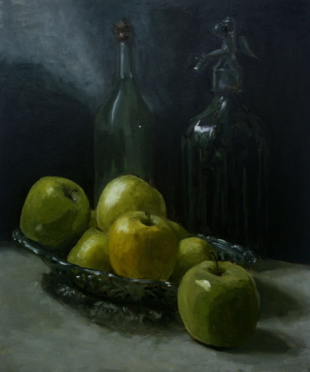 still life with appels by Sebastian Beianu