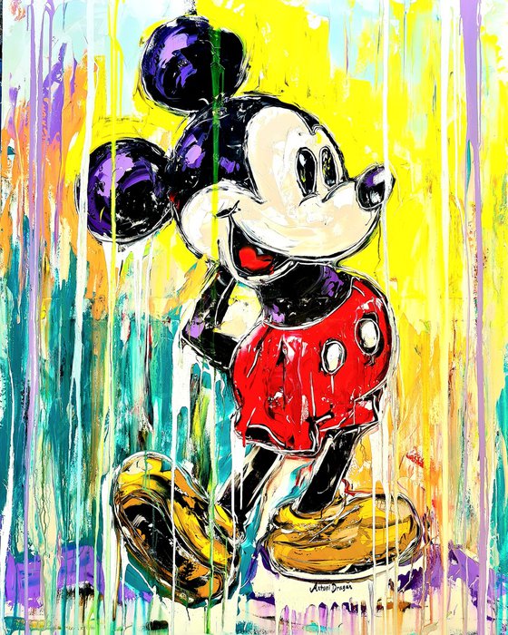Mickey Mouse Enorme touches popart