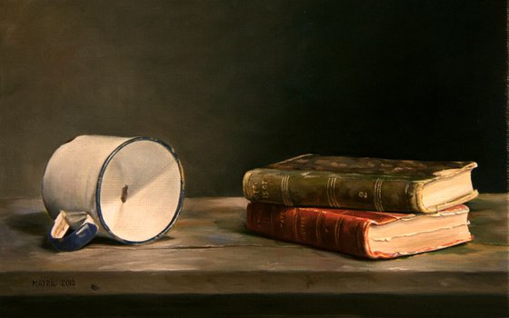 Thirst to read-2010/2018 (Original Oil Painting)