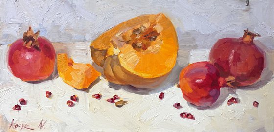 Pomegranate and pumpkin