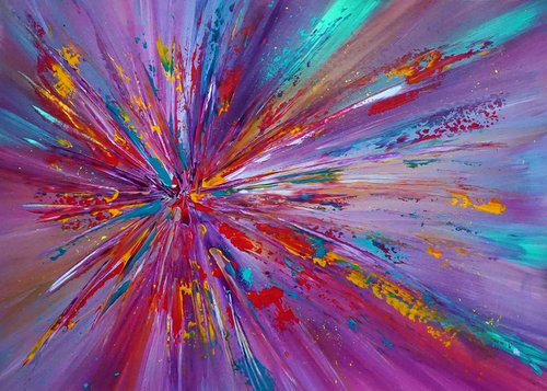 Neon Bright Magenta Explosion by Richard Vloemans