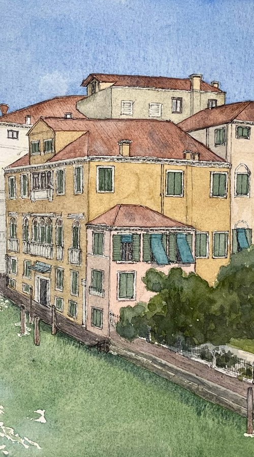 A garden by the Grand Canal by Michael Richards