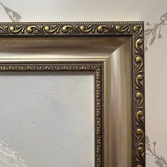Amazing peony in a frame