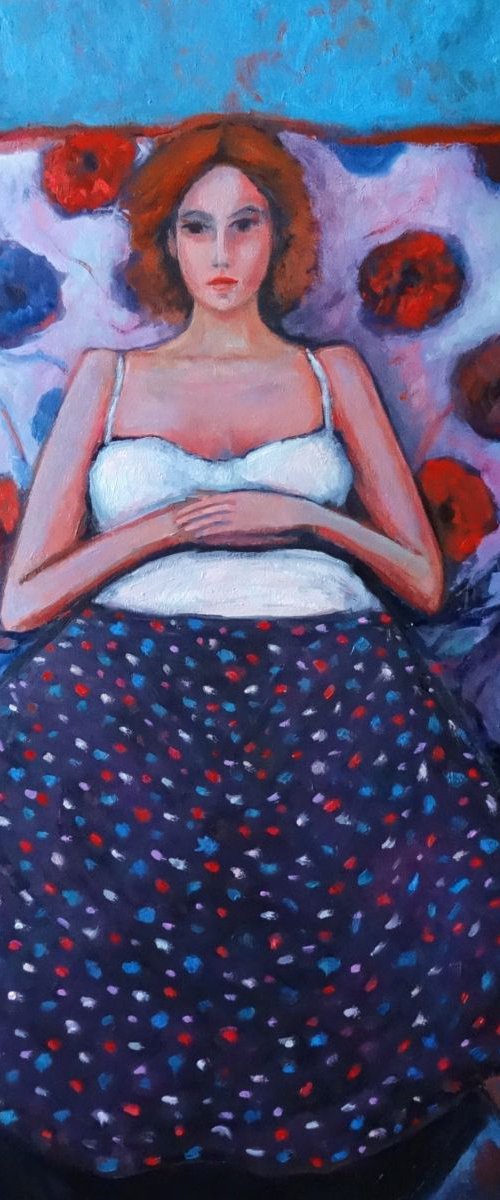 Portrait of a young woman by Massimiliano Ligabue