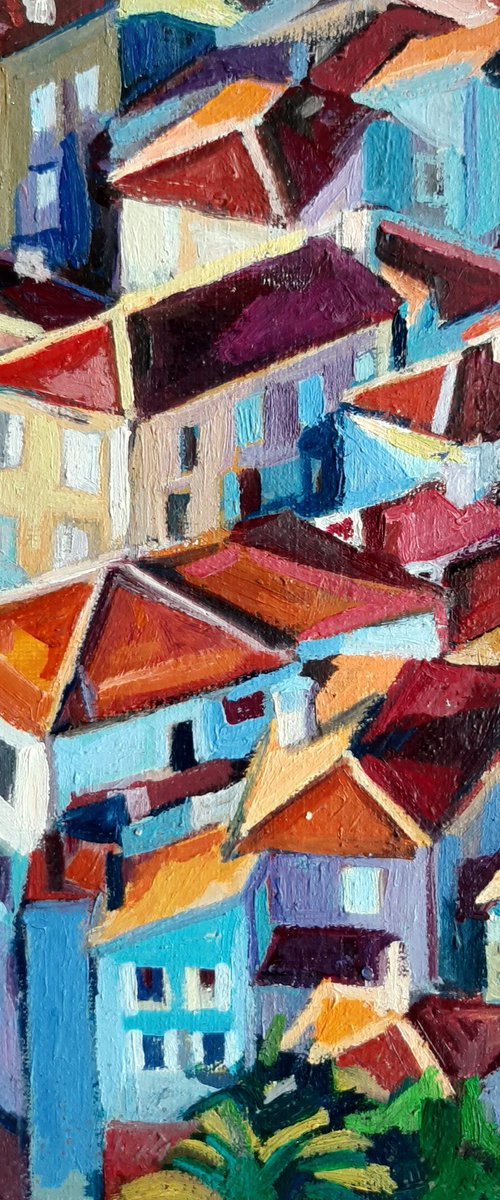 City landscape, miniature by Maja Đokić Mihajlović