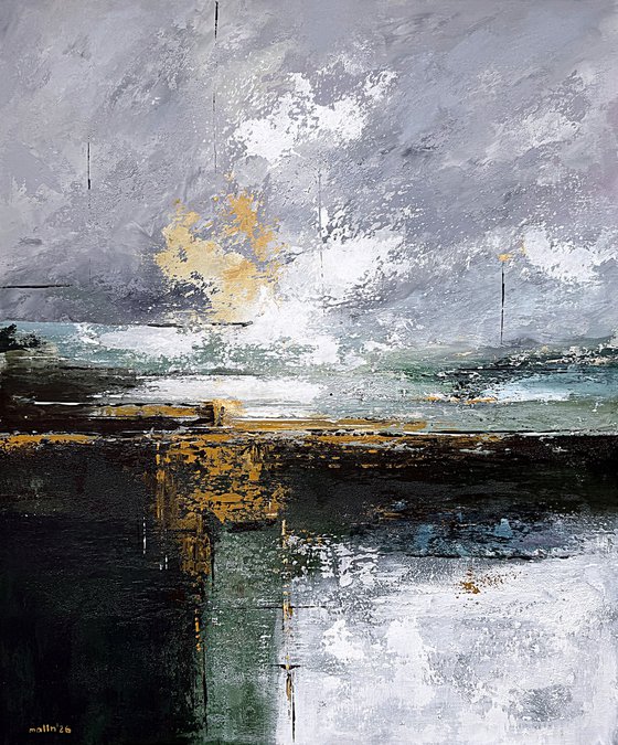 Ochre Light Over Silent Waters