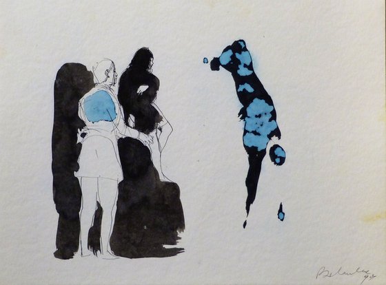 Surrealist scene 29x40 cm