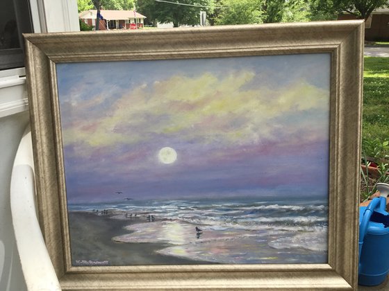 BEACH MOONRISE (SOLD)