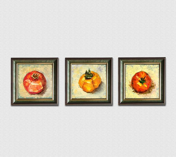 Pomegranate Persimmon Tomato