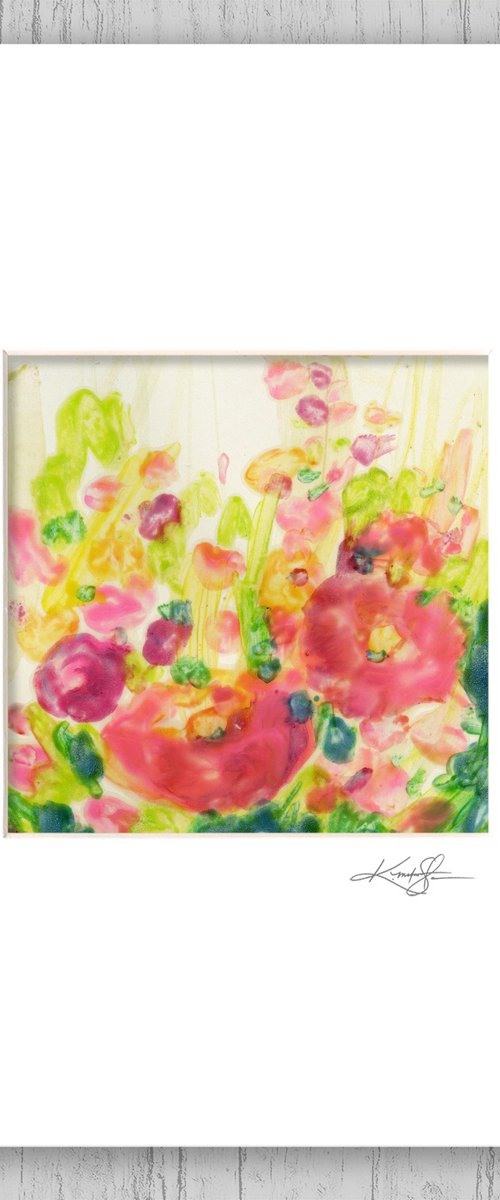 Encaustic Floral 4 by Kathy Morton Stanion