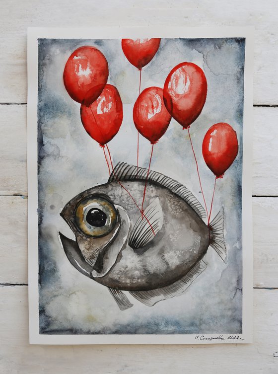 Fish With Red Balloons