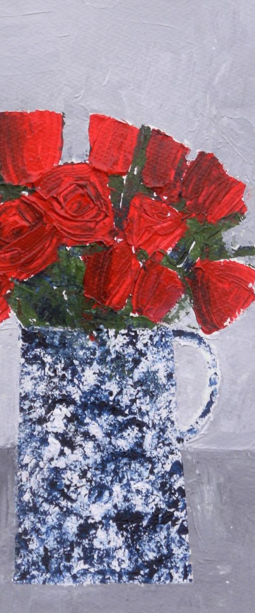 Twelve Red Roses by Jan Rippingham