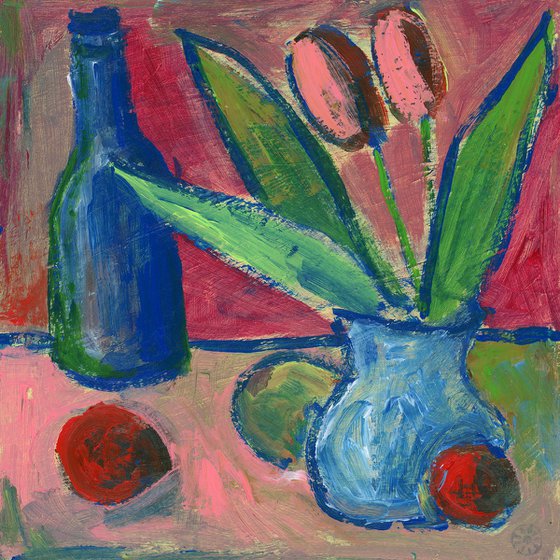 Still Life With A Blue Bottle