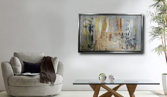 large abstract painting-120x70-cm-framed-title-c425