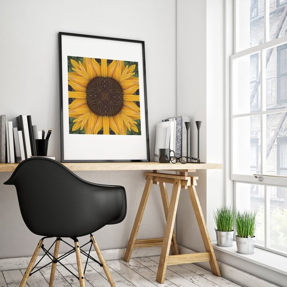 Folk Art Sunflower