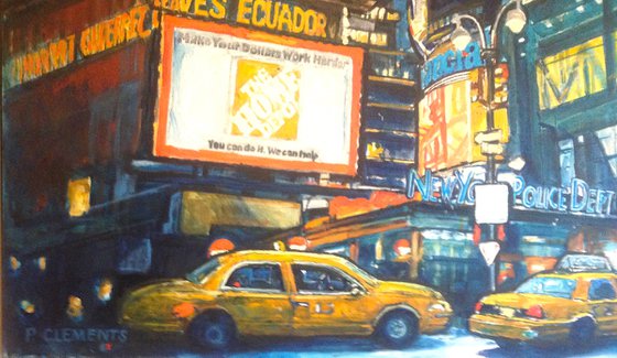 Times Square New York painting