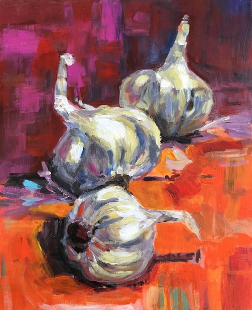 Three Garlics by Neeta Popat Kataria
