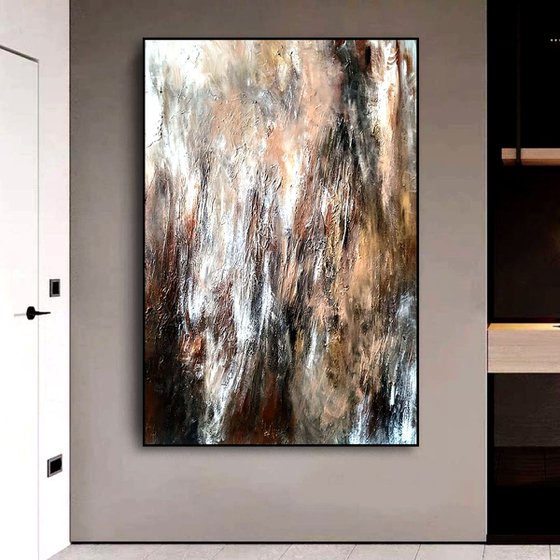 Nature 70x100cm Abstract Textured Painting
